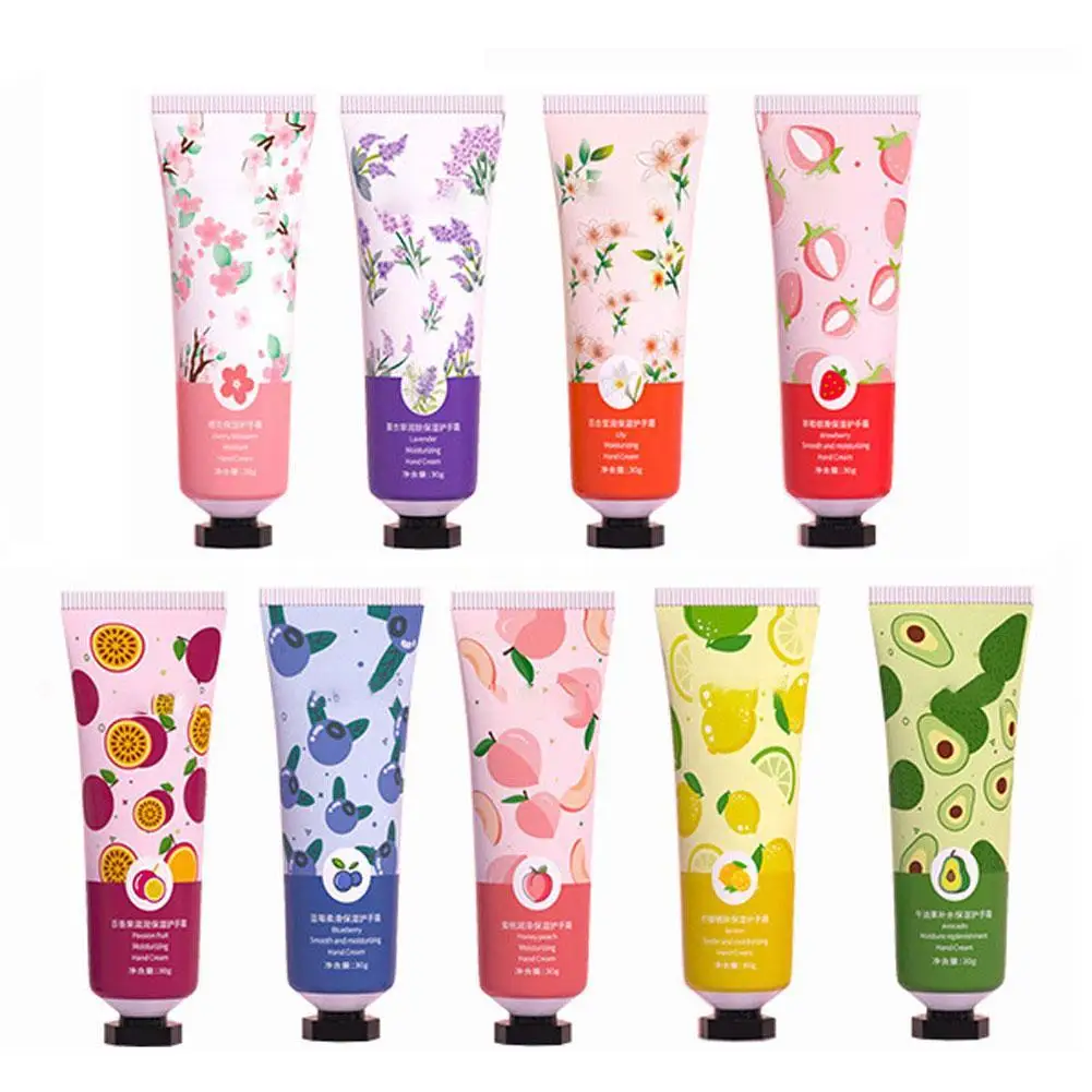 Crème hydratante pour les mains à fleurs fruitées, anti-rides, anti-beauté, crèmes aléatoires pour les mains, soin de la peau, crème réparatrice, 1PC