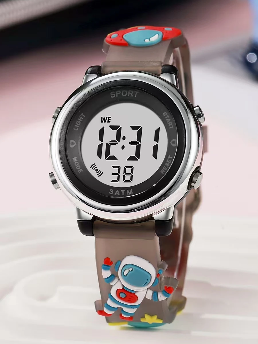 

Электронные часы с мультяшным космическим фэнтезийным узором, подходят для подарка на Хэллоуин и Рождество