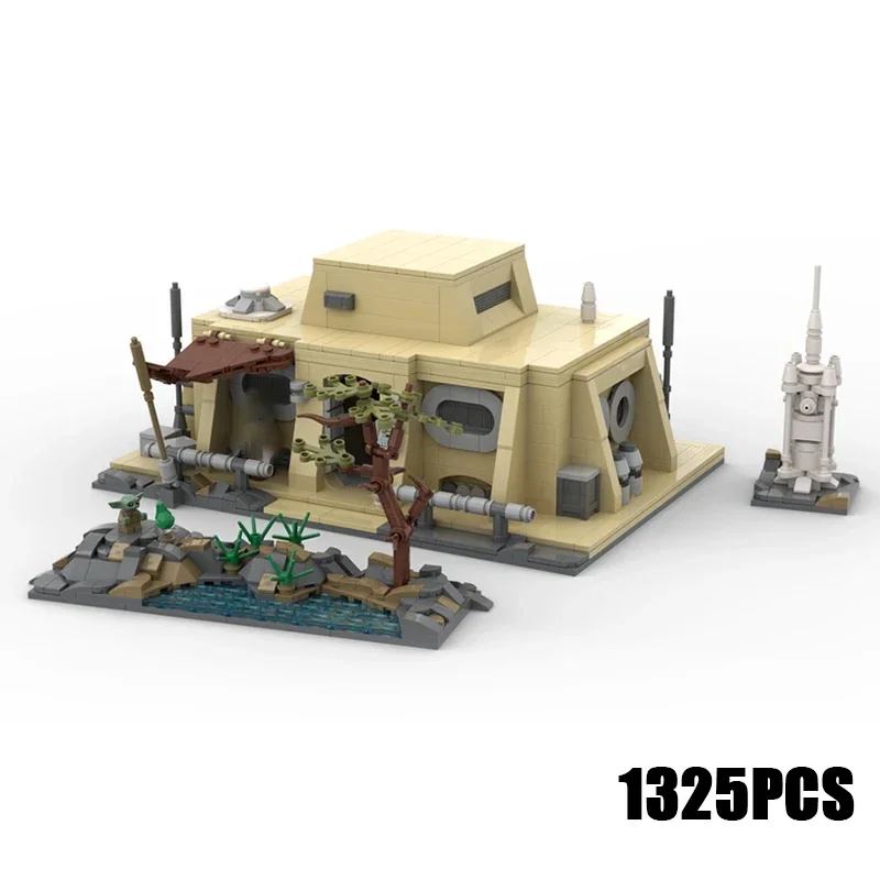 Star Movie Model Moc Building Bricks Cabin Outside Desert City Technology Modular Blocks Gifts Christmas Toys DIY Sets Assembly