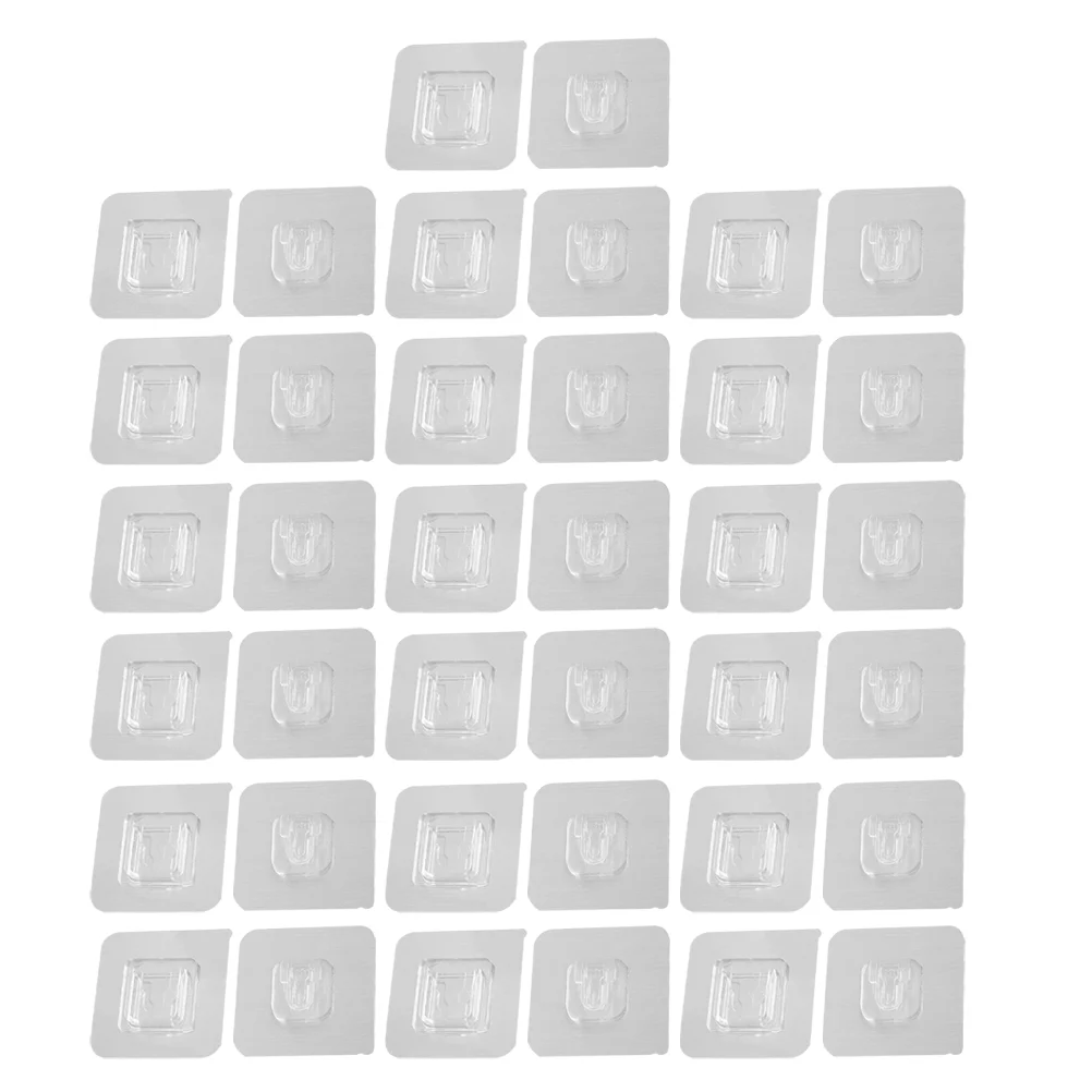 

Hole-free Fixer Double Sided Adhesive Hooks Double-sided Kitchen Invisible Router Storage Wall for Hanging Self Tape