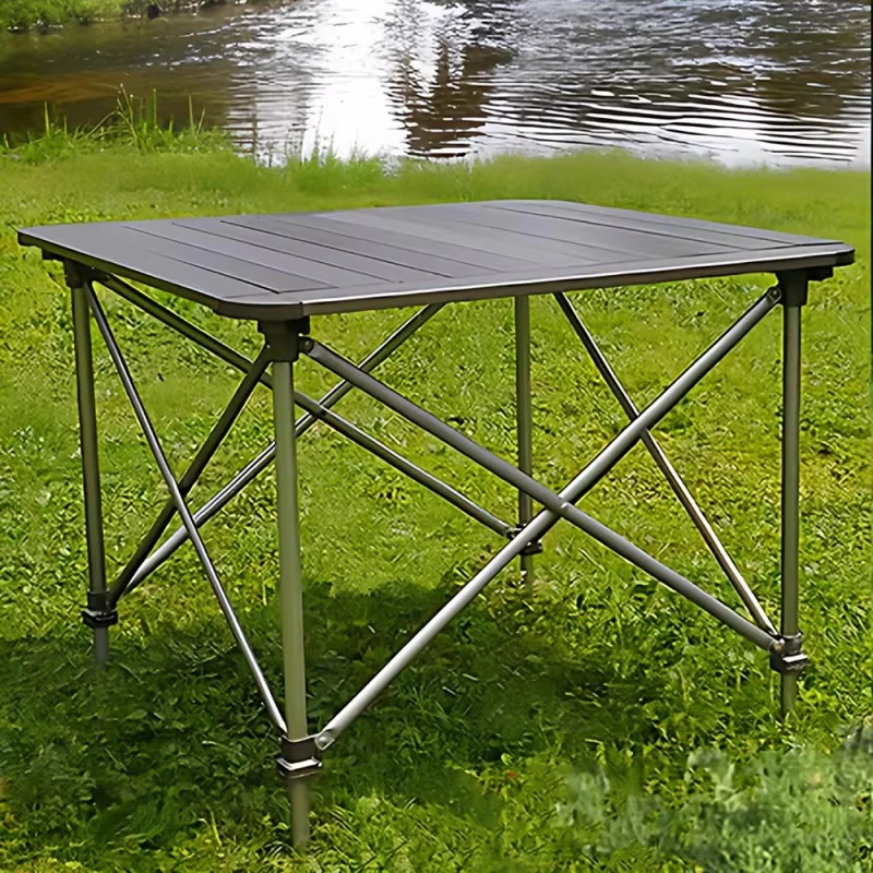 Multi Function Aluminum Camping Table Portable Adjustable Camping Table Lightweight Folding Table De Chevet Camping Equipment