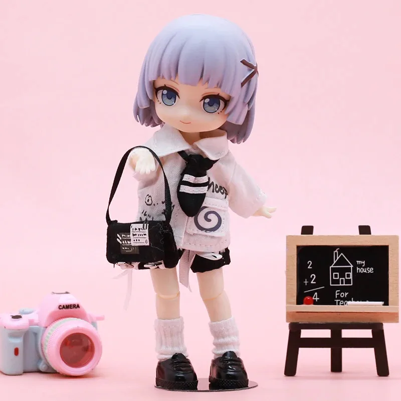 

НОВАЯ кукольная форма OB11, рубашка с галстуком, шорты, студенческий комплект, летний стиль отдыха, кукольная одежда, мужские и женские куклы, игрушечная одежда, аксессуары