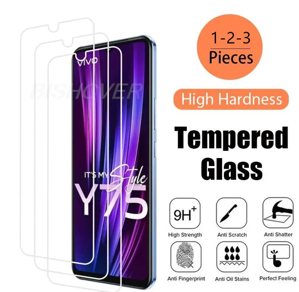 

For Vivo V23E 5G Vivo Y75 4G 6.44" HD Tempered Glass Protective On For Vivo S10E 5G Screen Protector Film Cover