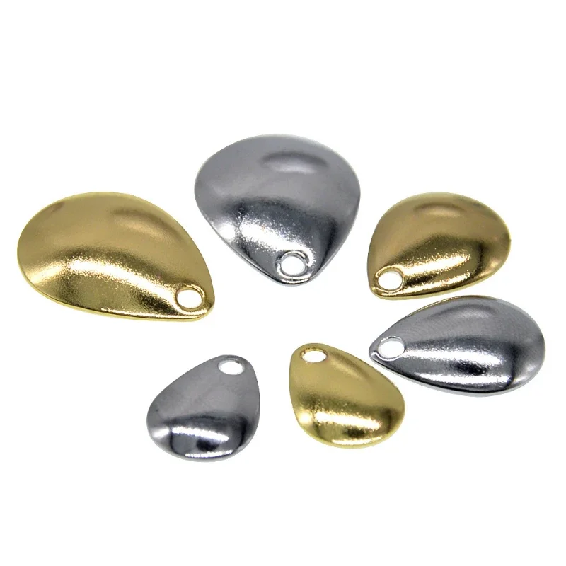 10 Pieces Metal Jig Noise Lure DIY Heart-shaped Teardrop-shaped  Sequins Fishing Accessories Refraction Shift Center of Gravity