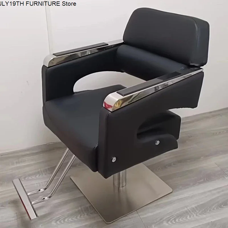 Personalized Luxury Chair Barber Man Reclinable Professional Women Hidraulic Leg Equipment Silla De Barbero Commercial Furniture