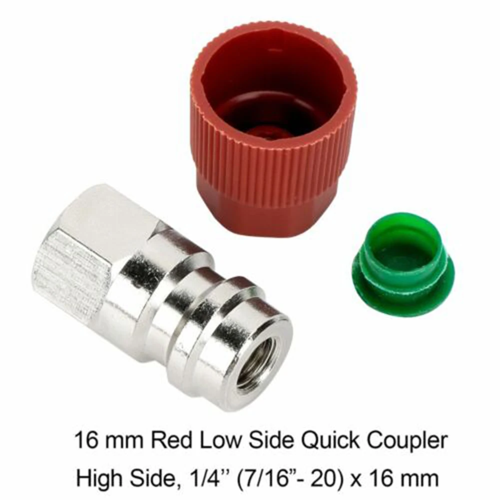 With Valves Onversion Adapter Set Strong Seal 3.7*2*2cm /1.5*0.8*0.8in Easy To Install Metal Retrofit AC System