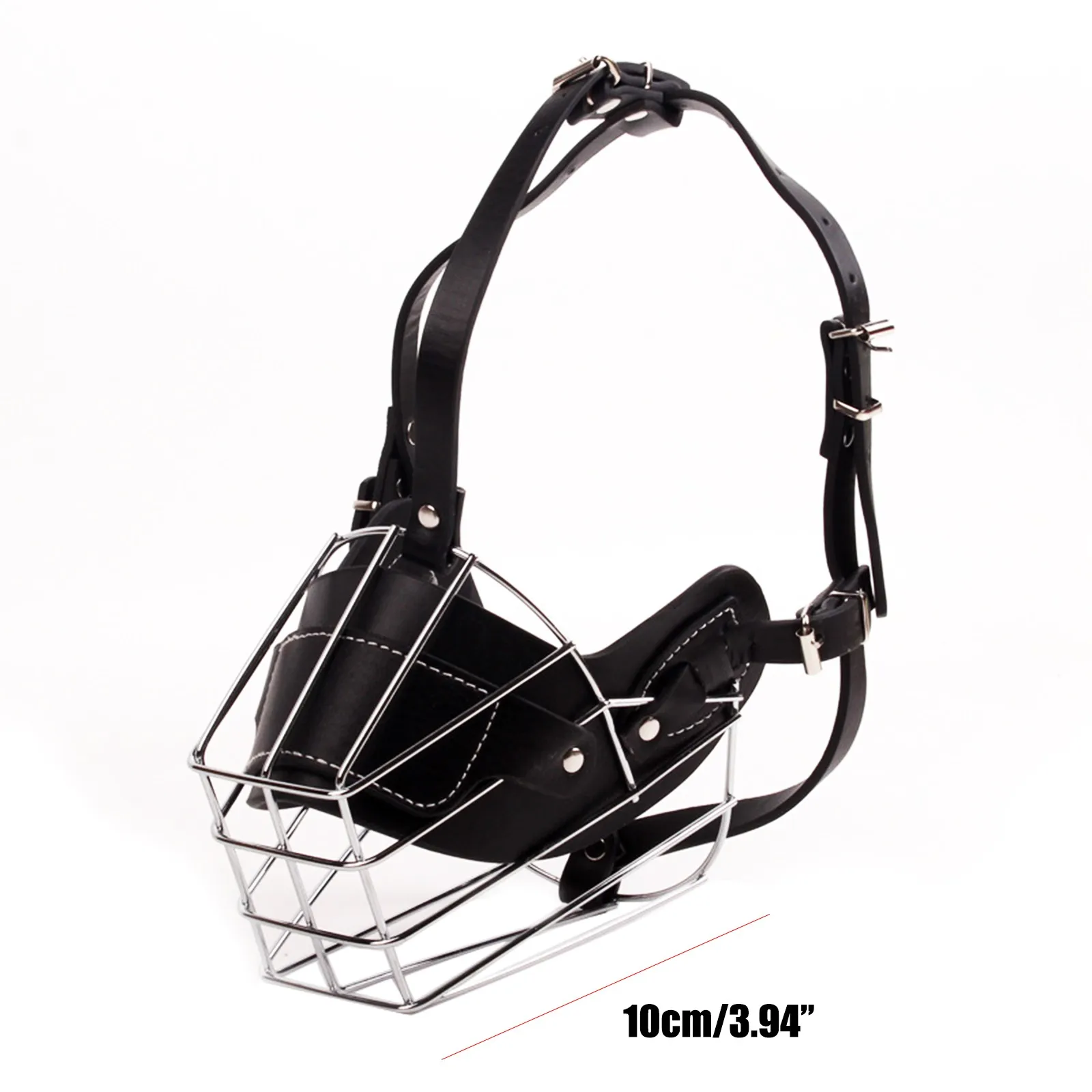 Dog Training Impact Metal Muzzle, Anti-Bite Pet Dog Training Mouth Cage Mask For Sniffer Dog German Doberman Rottweiler