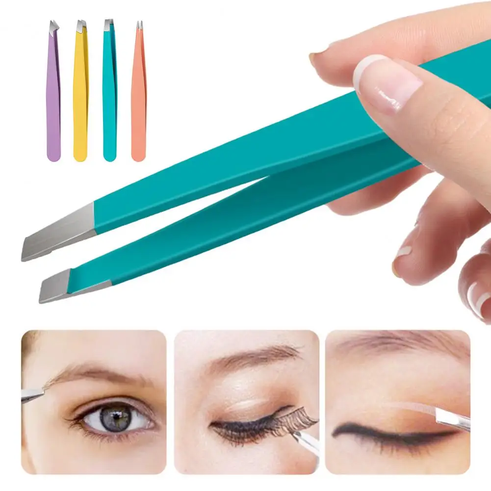 Eyebrow Clip Set Precise Eyebrow Plucking Tool Precision Stainless Steel Eyebrow Tweezers Set for Hair Removal 4 for Accuracy