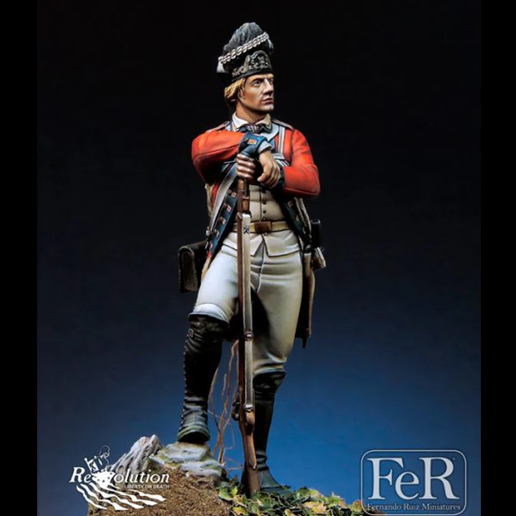 1/24 Royal Welch Fusiliers, Bunker Hill, 1775, Resin Model figure GK, Historical themes, Unassembled and unpainted kit