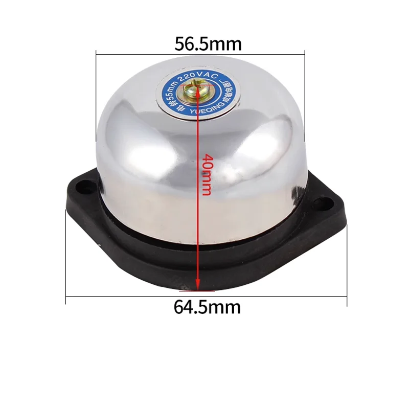 Campana eléctrica tradicional de 1 piezas, 2/3/4/6 pulgadas, AC220V, campana de alarma de alto DB, campana de puerta de alta calidad, campana de fábrica escolar