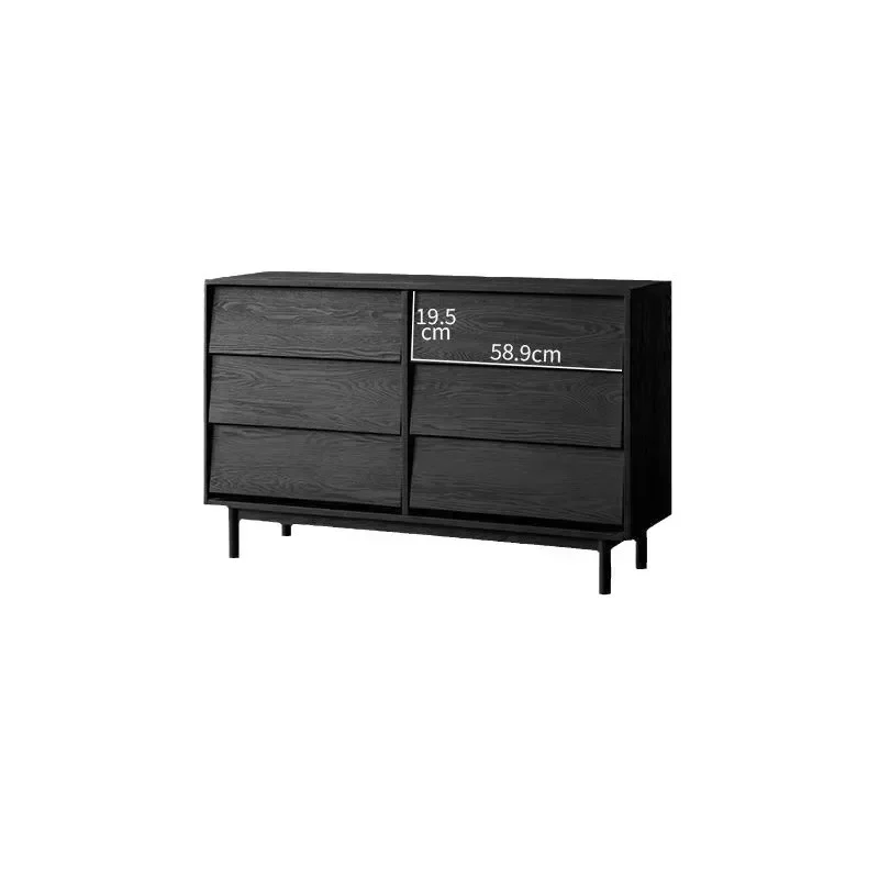 Japanese medieval dining side cabinet living room