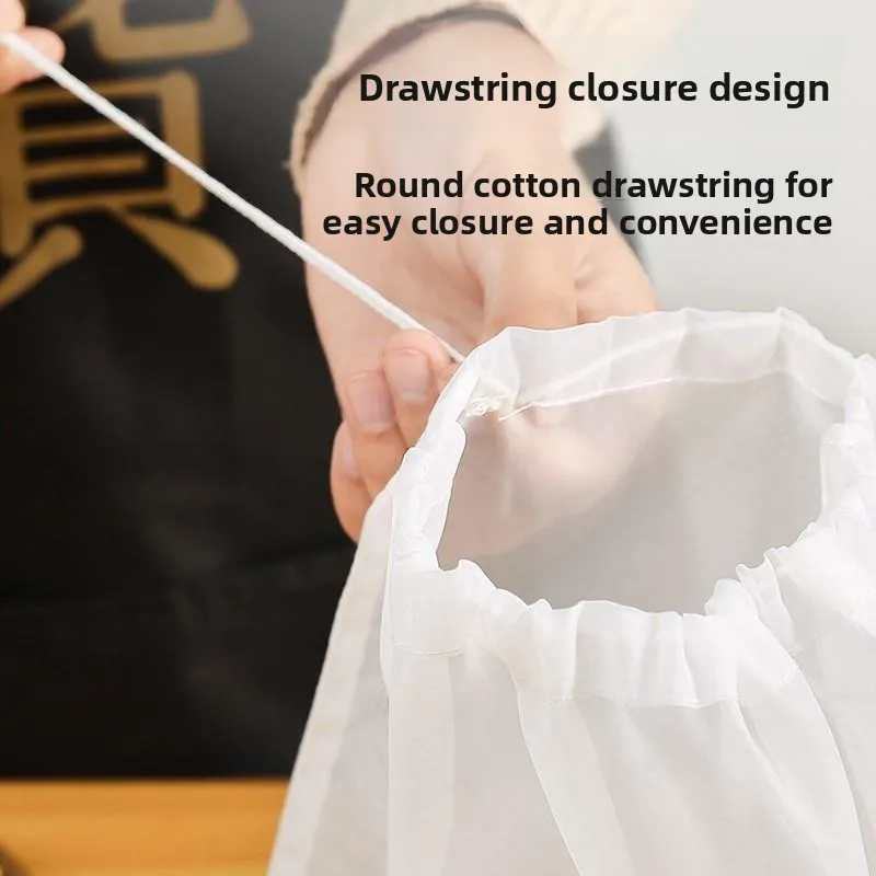 

Thiened нейлоновый сливной мешок для наполнения овощей, булочки, пельмени, сжимаемый фильтр для растительной воды, обезвоживание остатков