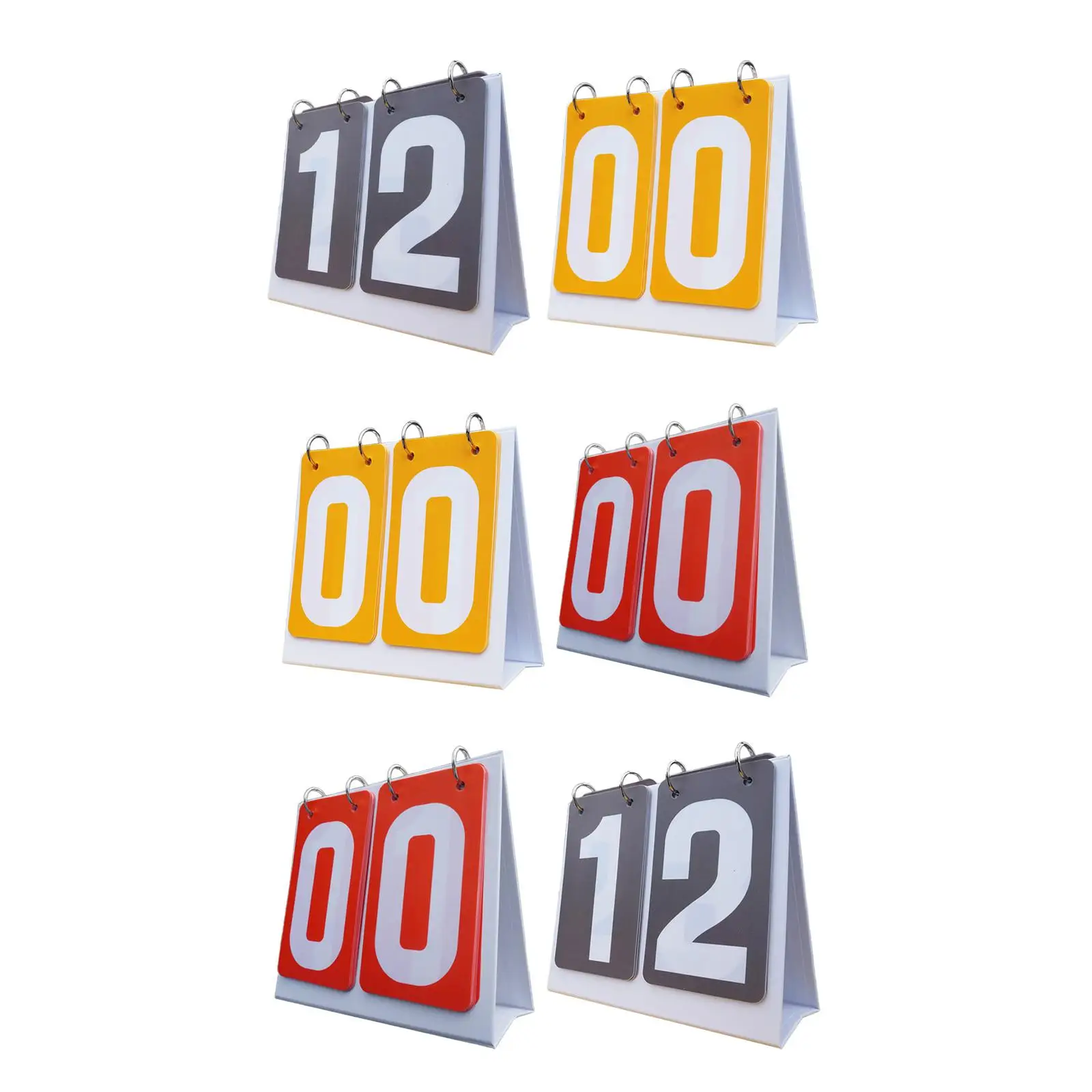 2 Pieces Table Score Flippers 2 digits Multi Sports Scoreboards Score Counters for Games Outdoor Basketball Baseball Indoor