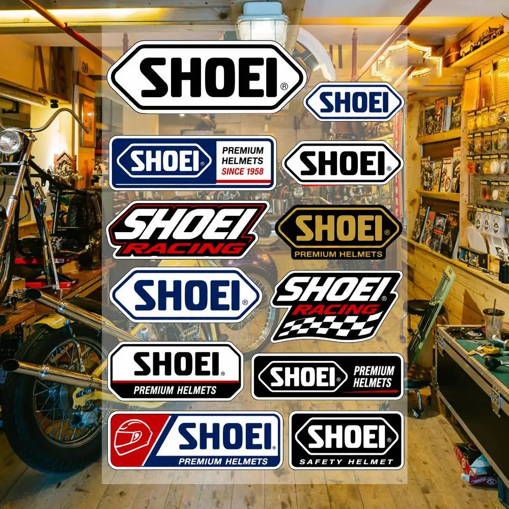 SHOEI Waterproof Vinyl Stickers for Car Motorcycle Bike Skateboard Laptop Bottle Phone