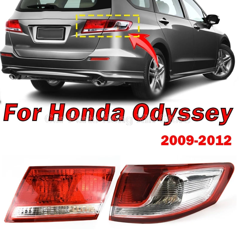 

For Honda Odyssey 2009-2012 Car Inner Outside Rear Tail Light Turn Signal Fog Lights Auto Taillight Semi-Assembly Without Bulb