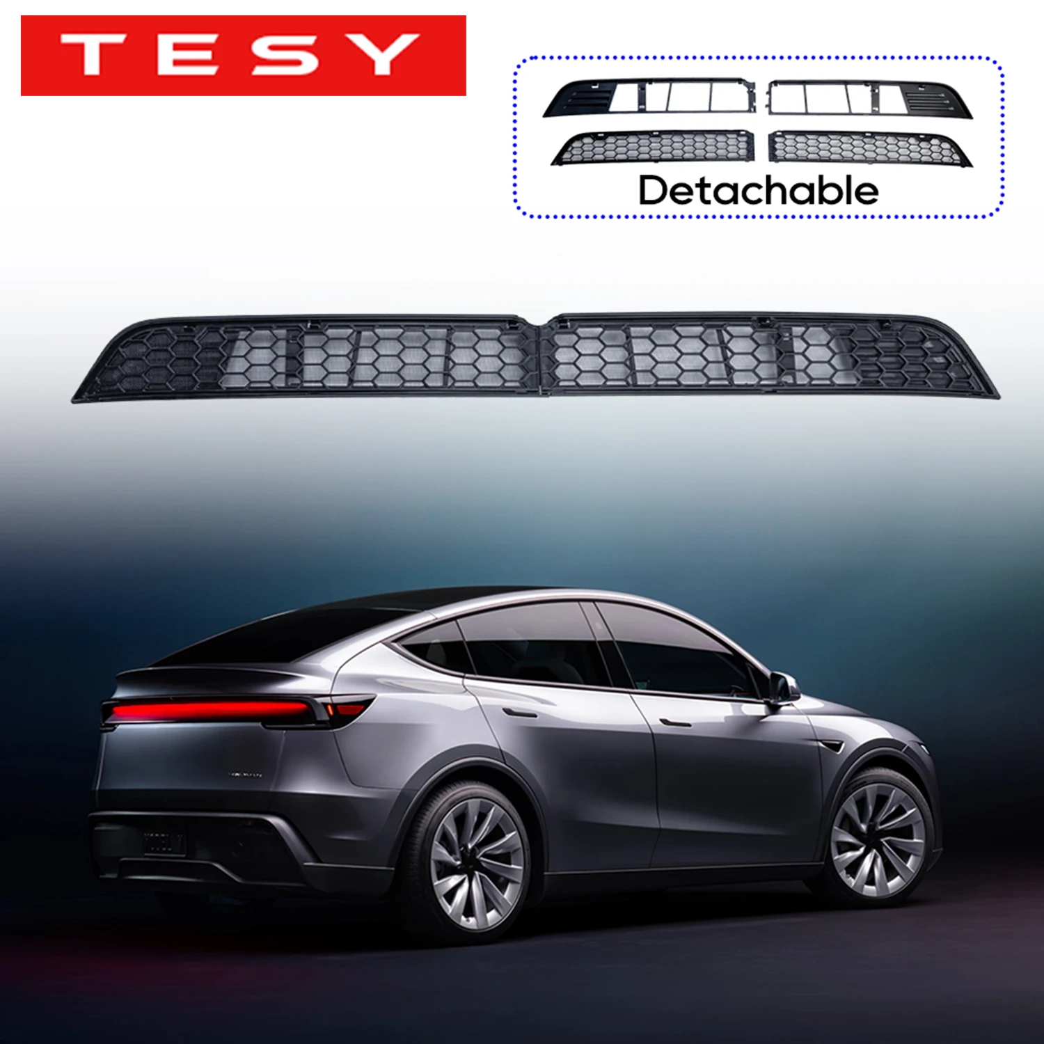 TESY For Tesla Model YL Y L Y Juniper Premium Performance Launch Lower Bumper Anti Insect Net Dust Proof Inner Vent Grille Cover