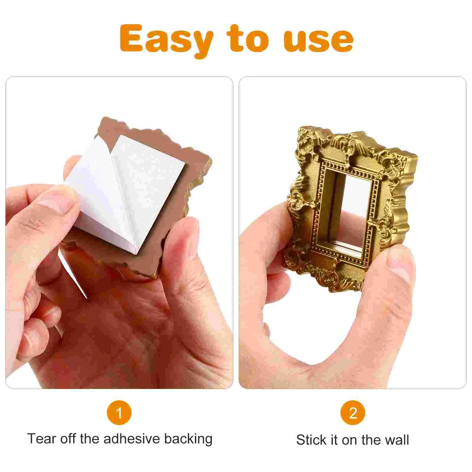 Frame Mini Classic Mirror DIY Home Accessory Garden Ornaments Scene Accessories