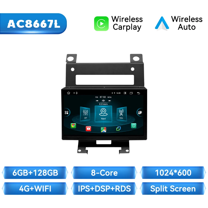 Draadloze Carplay Android 14 Autoradio Speler Voor Land Rover Freelander 2 2007-2012 GPS Navigatie DSP 128 GB AI Voice Multimedia