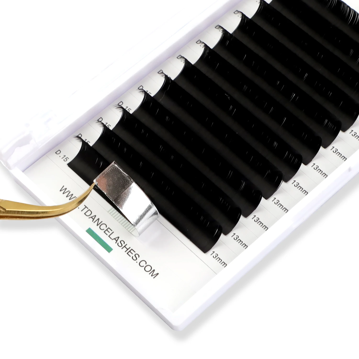 TDANCE Ellipse Flat Wimpernverlängerungswimpern, natürlich, 8–15, schwarz, weich, individuelle Split-Spitzen, matt, weich, künstlicher Nerz, falsche Wimpern – Detail 7
