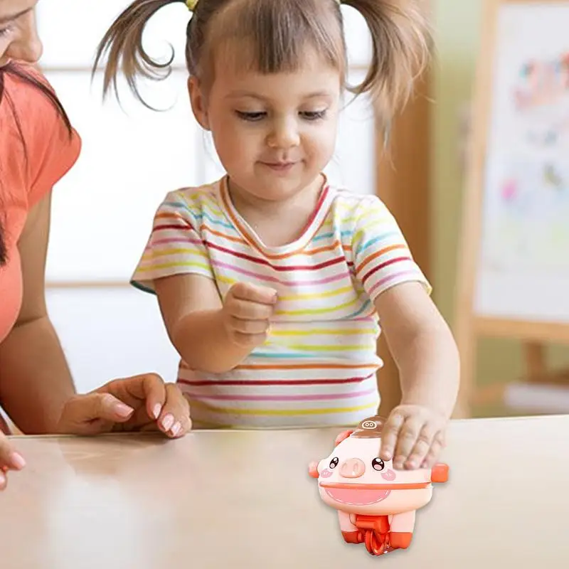 女の子のためのピッグトイ、ピッグジャイロスコープ、一輪車、電気、キュート、ノベルティ、ウォーキング、ブラックテクノロジー、ウォーキング