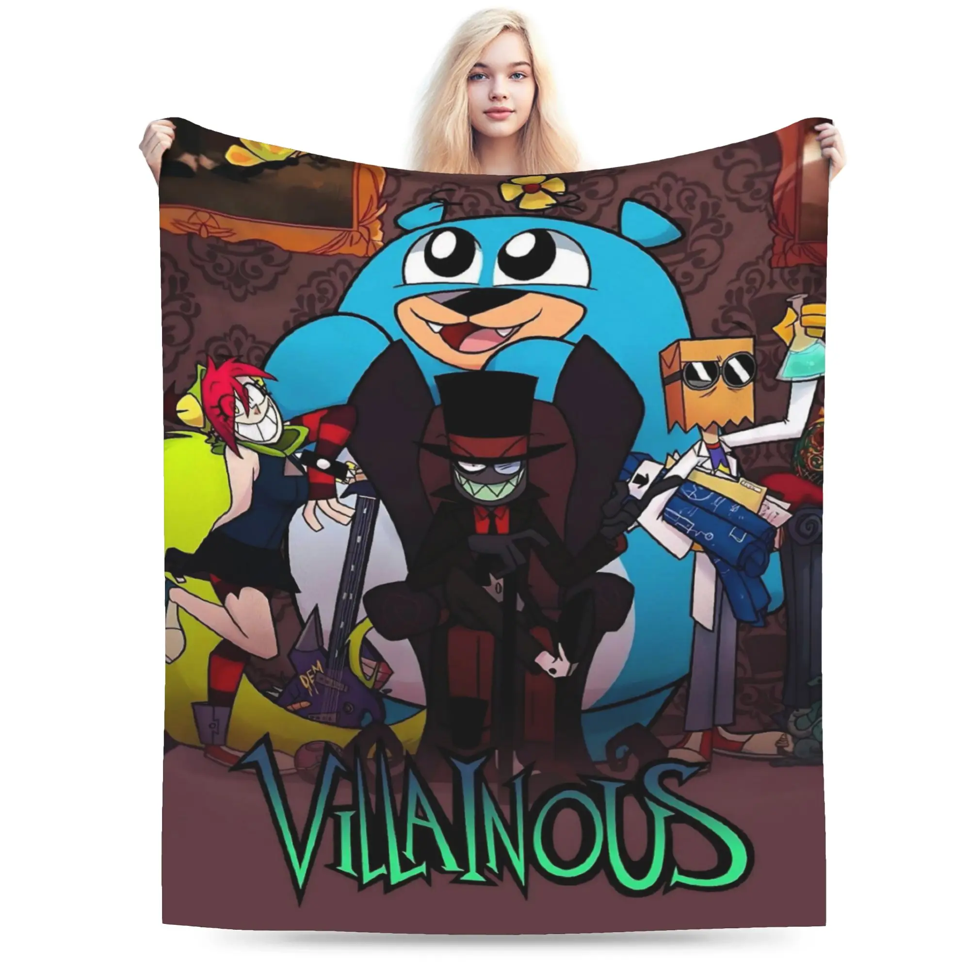 Villainous Comdy Blankets Soft Fleece Relax Gift  Throw Blanket Plush Thin Quilt