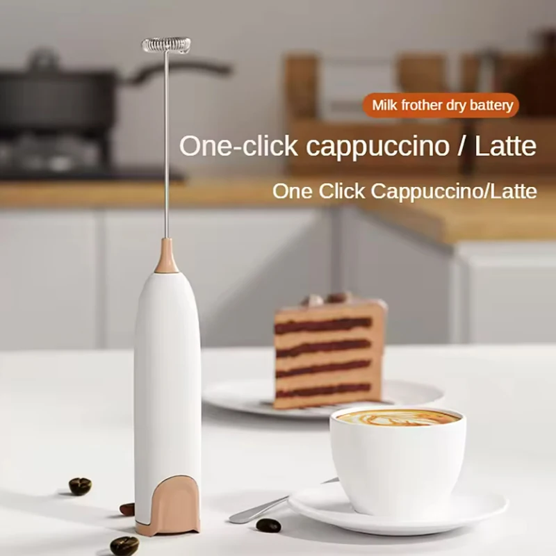 Electric Milk Frother Machine - Kitchen Drink Foamer Mixer Stirrer for Coffee Cappuccino Creamer Frothy Blend Whisker Egg Beater