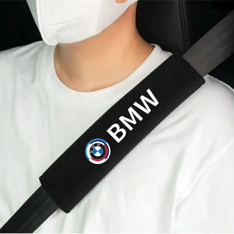 Car Seat Belt Safety Belt Shoulder Cover Breathable Protection Seat Belt Pads For BMW M X3 X5 X6 E36 E46 E90 E60 E87 Accessories