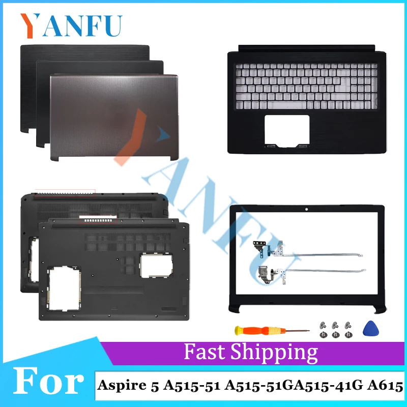 

НОВИНКА для Aspire 5 A515-51 A515-51G A515-41G A615, задняя крышка, верхняя крышка для ноутбука, ЖК-дисплей, задняя крышка/передняя панель