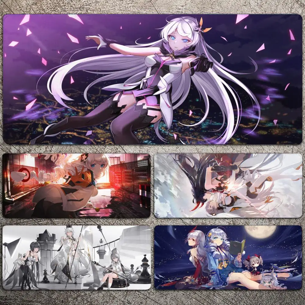 

Kiana Kaslana Honkai Series Girls Mousepad Large Gaming Mouse Pad LockEdge Thickened Computer Keyboard Table Desk Mat