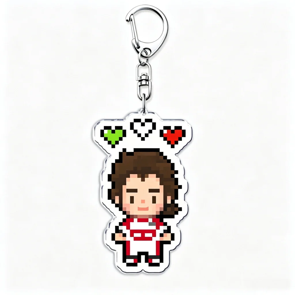 Hot Classic Fast Furious Pixel Racing Car Keychains for Accessories Bag Keyrings Jewelry Helmet Driver Player Fans Friends Gifts