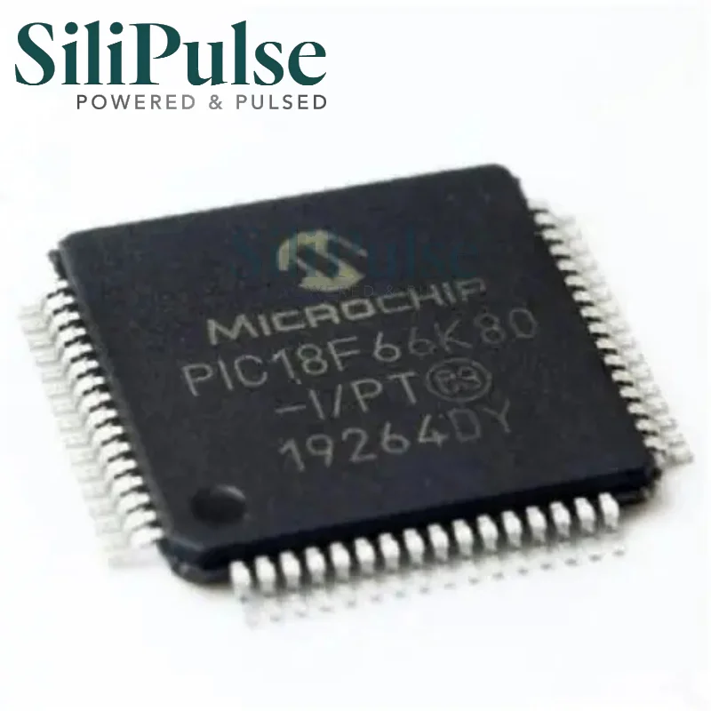 (1/5pcs) PIC18F66K80-I/PT TQFP-64(10x10) 100% Original In Stock (MCU/MPU/SOC) 1.8V~5.5V 54 PIC 64KB