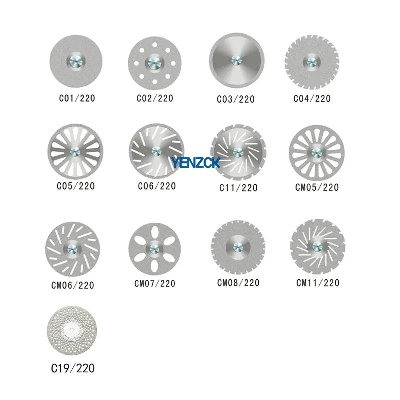 10Pcs/lot Diamond Discs Double Side Coating Disk for Polisher Machine Dental Technician Polishing Tools
