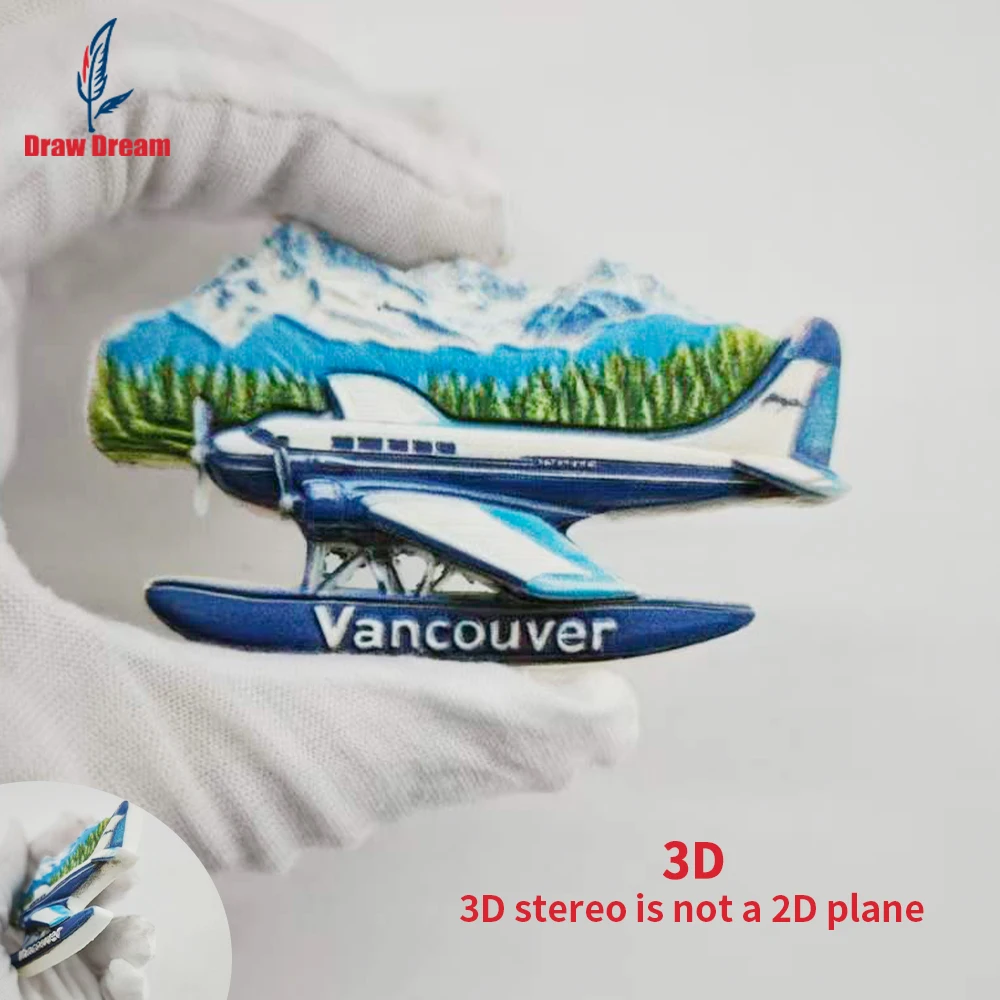 1Pc Vancouver Fridge Magnet, World Travel Souvenir Collectible, Suitable for Home and Office Decoration, Personalized Exclusive Travel Souvenir Magnetic Fridge Magnet, Home Decoration, Kitchen, Room, Office, Cabinet Crafts Gift, Holiday Souvenir, Exquisite Small Gift