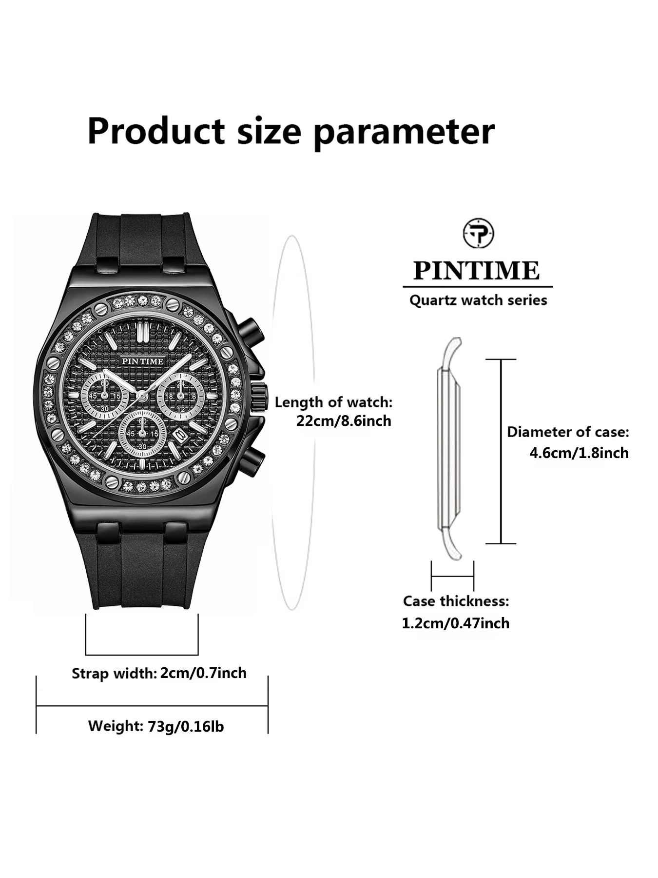 Women's Quartz Watch - Fashion Business Style Watch with Calendar Function and Luminous Display. Suitable for Valentine's Day, M