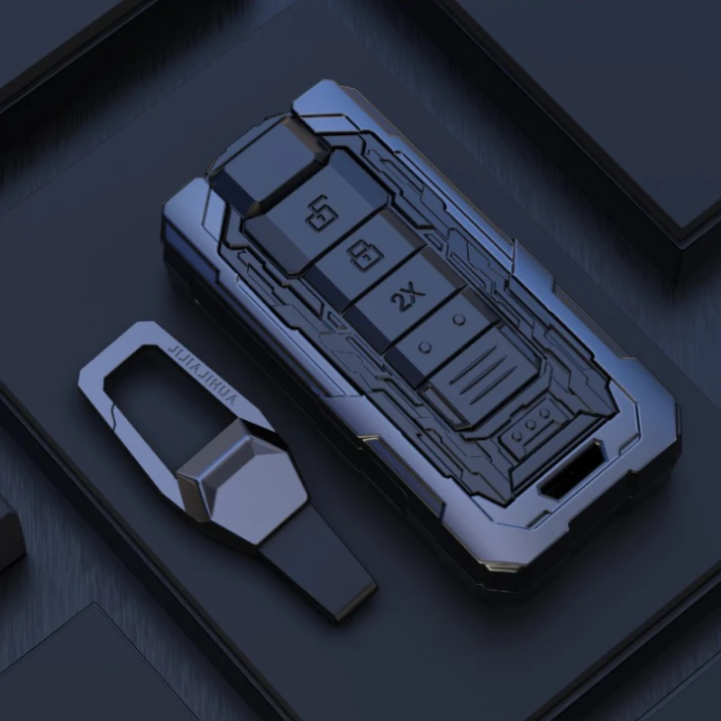 

Zinc Alloy Silver Car Key Case Keyless Cover Key Shell Car Accessories For Lincoln Aviator Navigator MKZ MKC