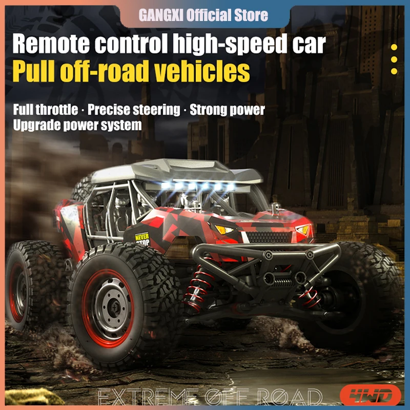 16106 1:16 50KM/H 4WD RC Car with LED Remote Control Off-road Cars High Speed Drift Monster Truck for Kids Vs Wltoys 144001 Toys