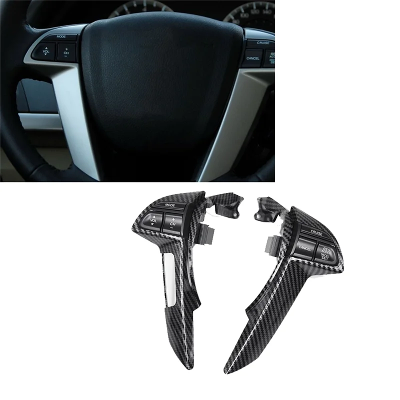 

Sp-Car Steering Wheel Cruise Control Button Volume Adjustment Switch With Hole Frame For Honda Accord 2008-2012 ,A