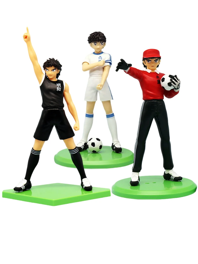 Figurine d'anime Captain Tsubasa de 18 cm, figurines d'action Ozora Tsubasa, figurines Hyuuga Kojirou/Wakabayashi Genzou, collection de figurines, jouets