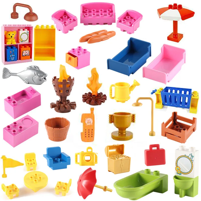 Building Blocks Connection Big Building Blocks Accessories Assemble Model Toys Scenes Assemble Brick Toys Parent-Child DIY