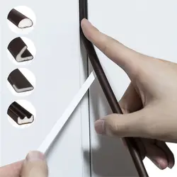 5M PU Foam Door Seal Soundproof Anti-Collision Door Window Weather Stripping Sealing Strip Draught Excluder