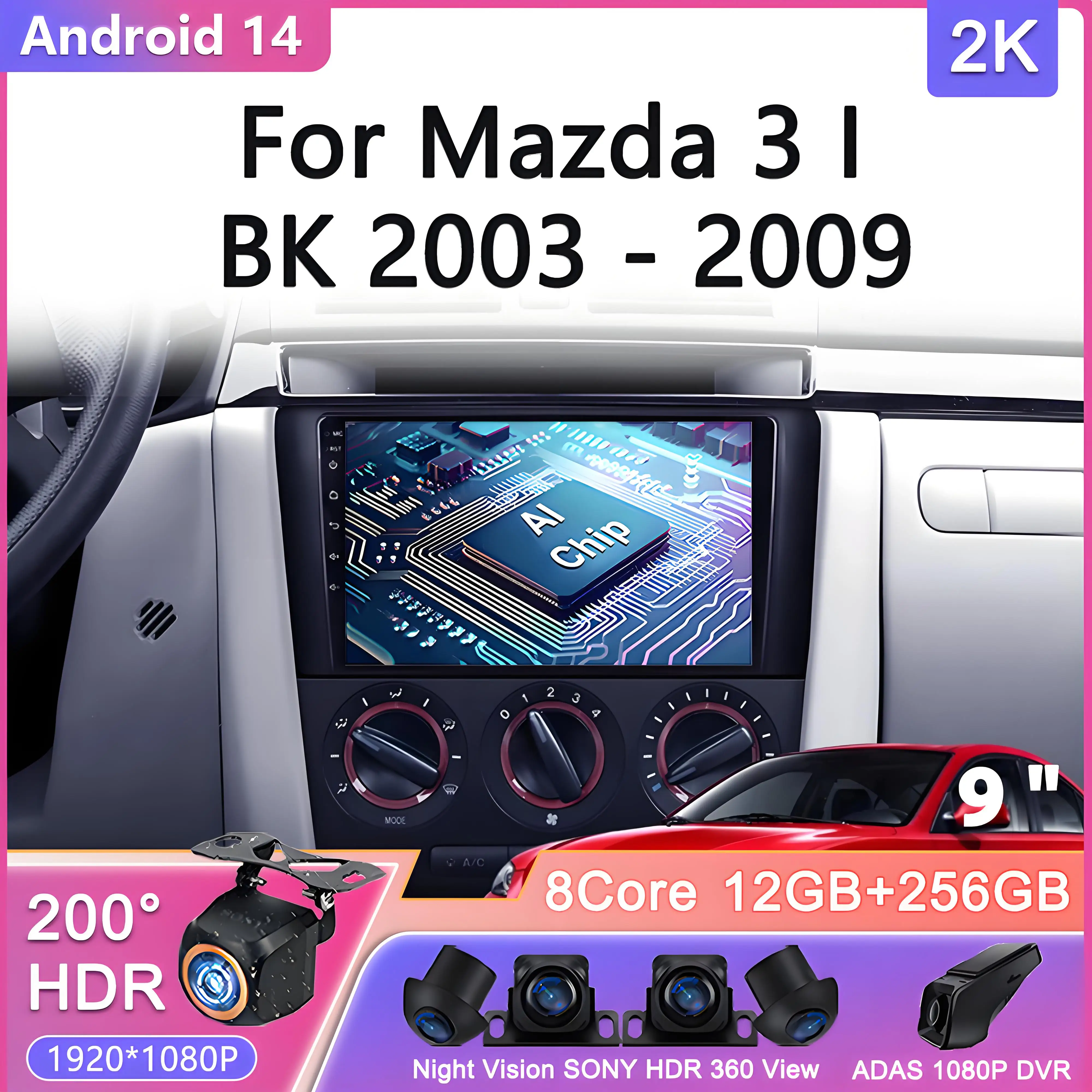 

Android 14 For Mazda Tribute For Ford Escape For Mercury Mariner 2 2007 - 2012 Car Radio Multimedia Video Player Navigation