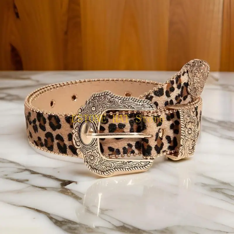 

49MF пояс с цепочкой на талию и цветочным леопардовым принтом для женщин, для выпускных вечеринок, клубных вечеринок, ежедневно