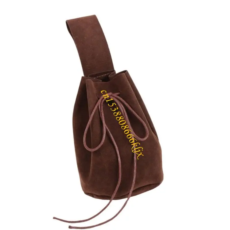 Disfraces renacimiento bolsa cuero medieval Bolsas teléfono celular 066C
