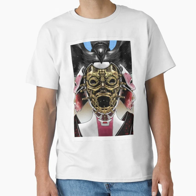 

Ghost In The Shell Robot Geisha Anime T Shirt Cyberpunk Graphic Tee Sci-Fi Aesthetic Y2K clothes 0723 Large size Tops