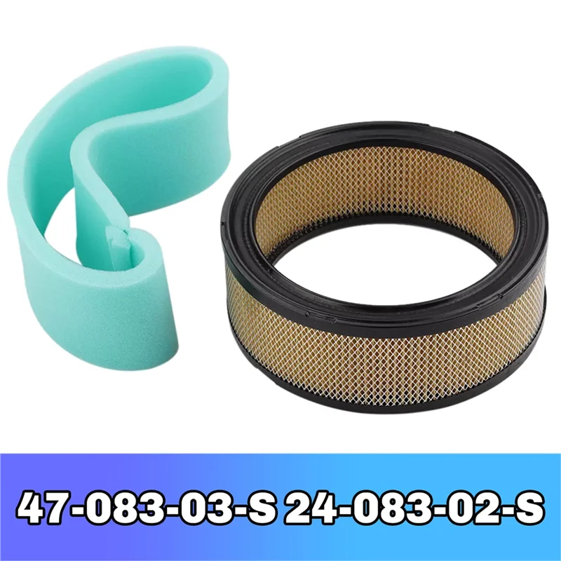 Prefiltro de aire para cortacésped universal 47-083-03-S 24-083-02-S para Kohler CH18-CH26, CH620-CH750, CV17-CV25
