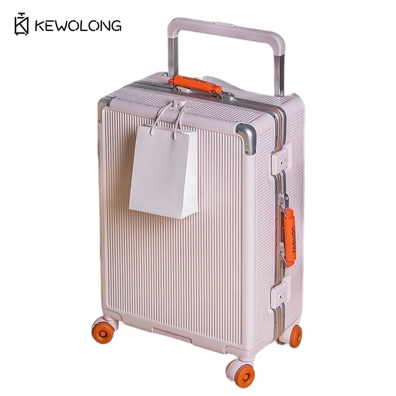 

Новая модная тележка большой емкости, устойчивая к царапинам, с вращающимися колесами и замком TSA для студентов, путешествий