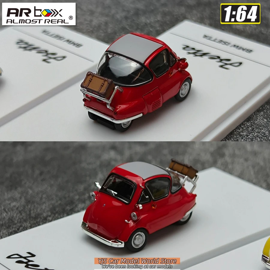 AR BOX 1/64 Lsetta Brandweerauto Set Diecast Model Auto Model Collectie