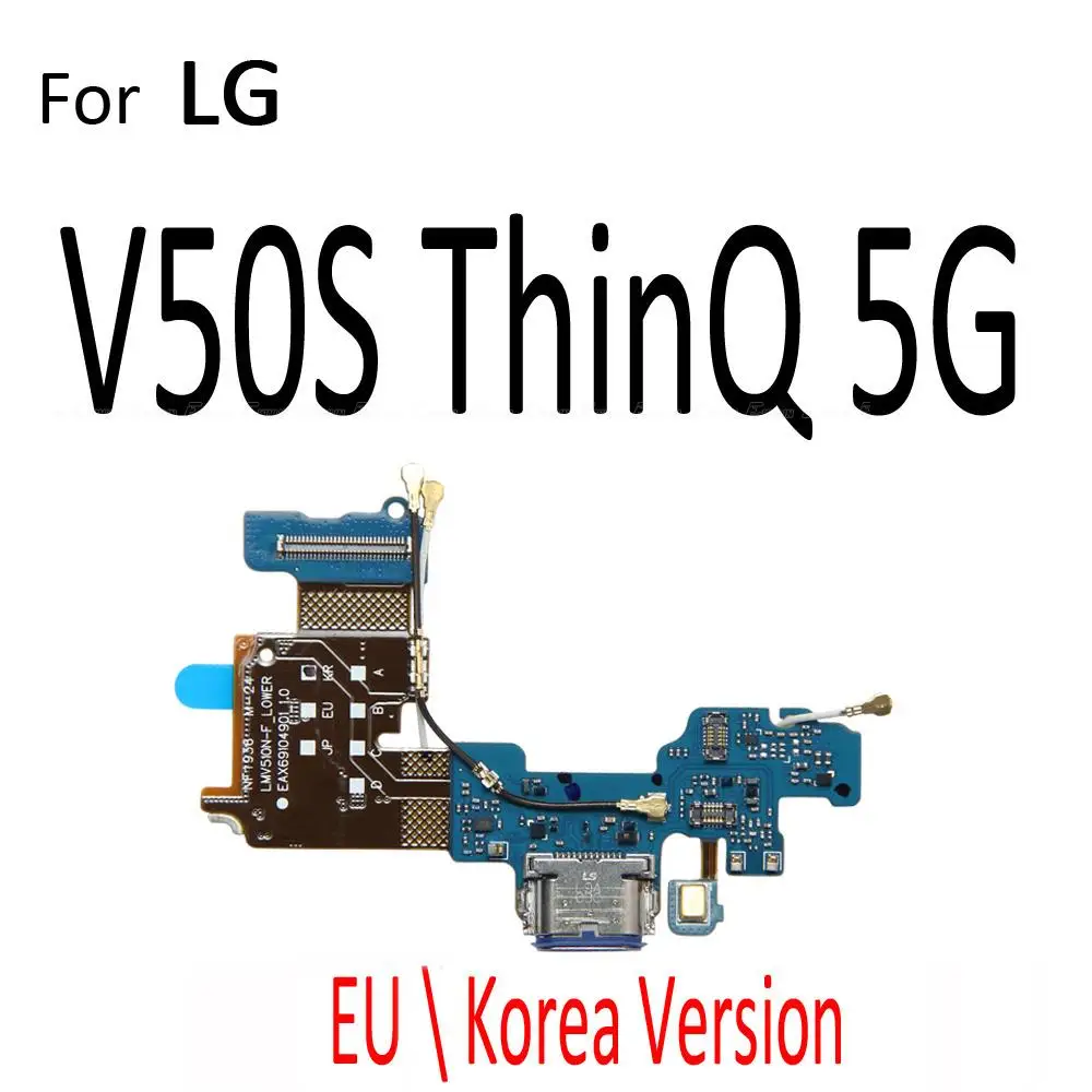 USB Connector Socket Type-C Charging Port Charger Plug Dock Flex Cable For LG V30 V30S Plus V35 V40 V50 V50S V60 ThinQ 5G