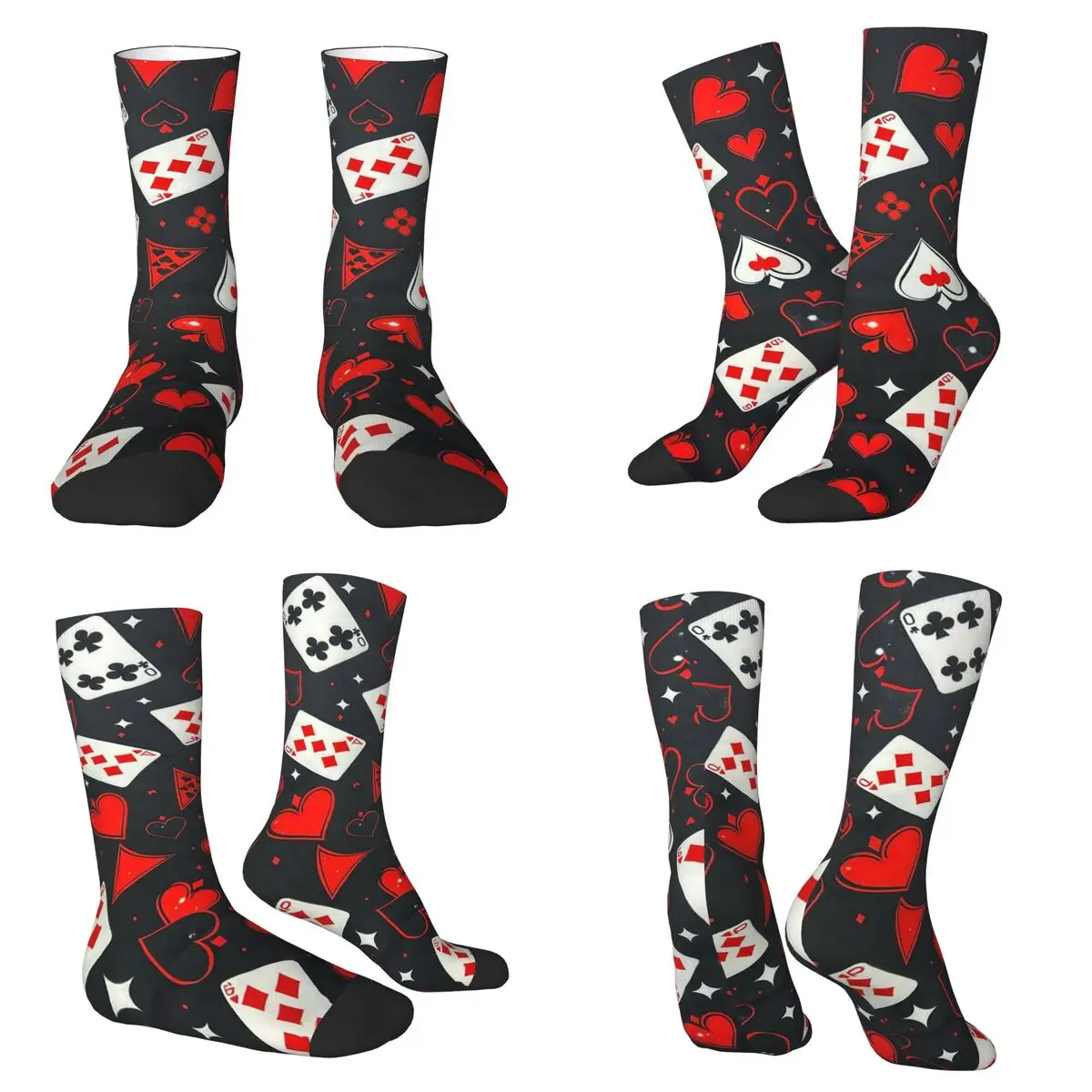 

Носки с принтом в стиле ретро, супер мягкие чулки в стиле Харадзюку, всесезонные длинные носки, аксессуары для унисекс, рождественские подарки