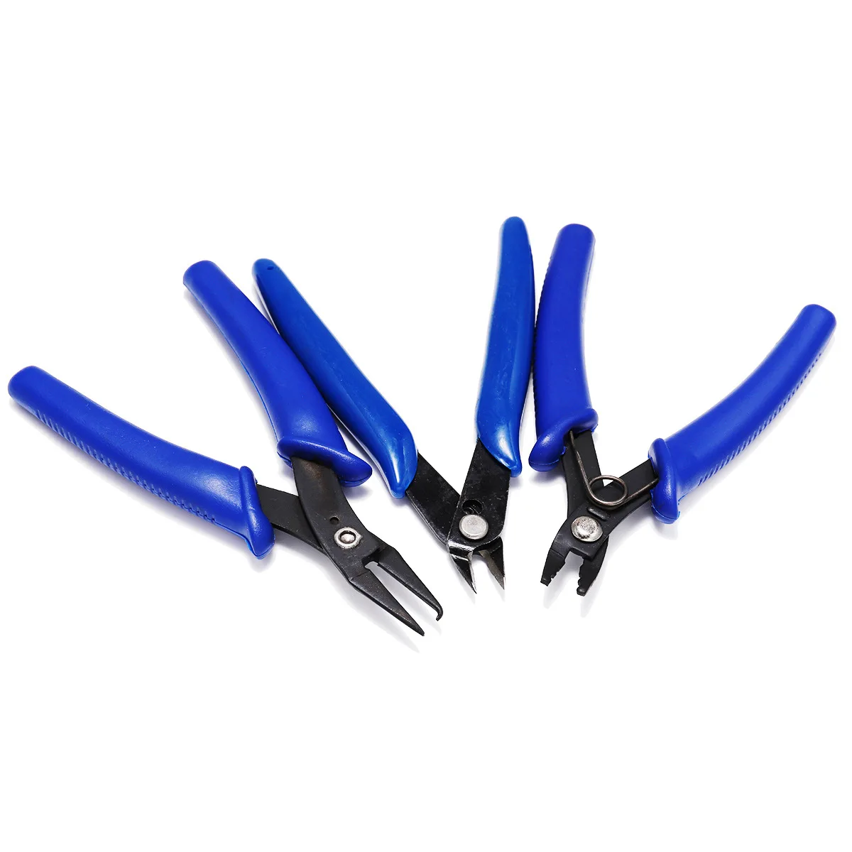 13.5cm Blue Stainless Steel Nose Pliers For Jump Rings & Split Rings Double Rings DIY Accessories Jewelry Finding Making Tool